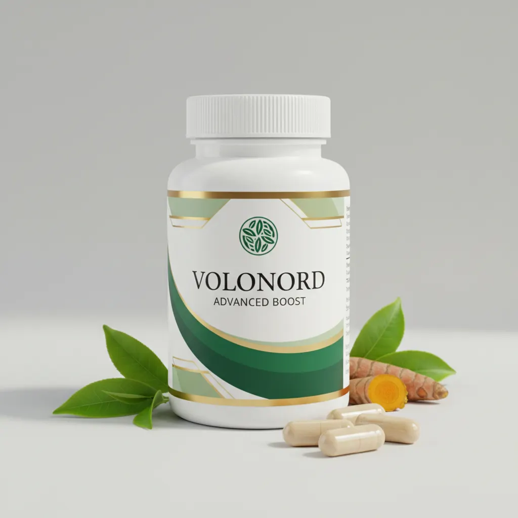 VoloNord Advanced Boost supplement jar with branded label on a clean studio background